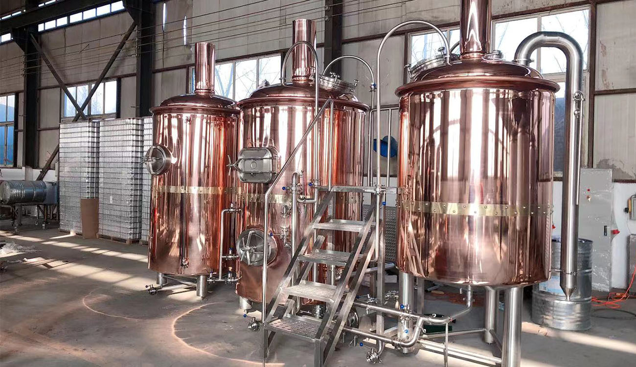 red copper brewery equipment